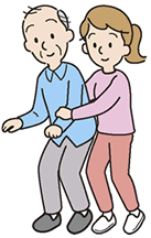 介助があれば安定してあるける