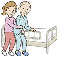 介助があれば立つことができる