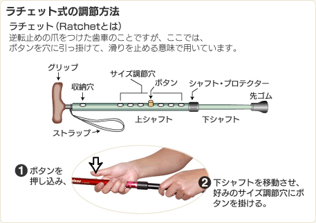 伸縮杖 カイノスK-3