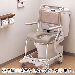 TOTO 水まわり用四輪キャスター車いす(ソフトシート穴なし) シャワーキャリー