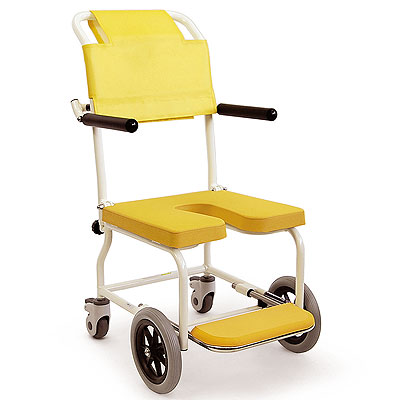 簡易シャワー車いすKSC-2 前輪8インチ シャワーキャリー