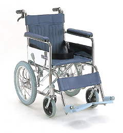 スチール製介助用車椅子(車いす)カワムラサイクル KR55