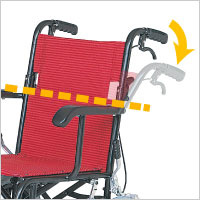 介助用車椅子 軽量コンパクト TH-2SBの説明