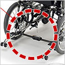 ニューウイング 介助用車椅子 MWSC-16 スムーズな移乗の説明