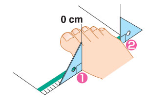 足幅を測る