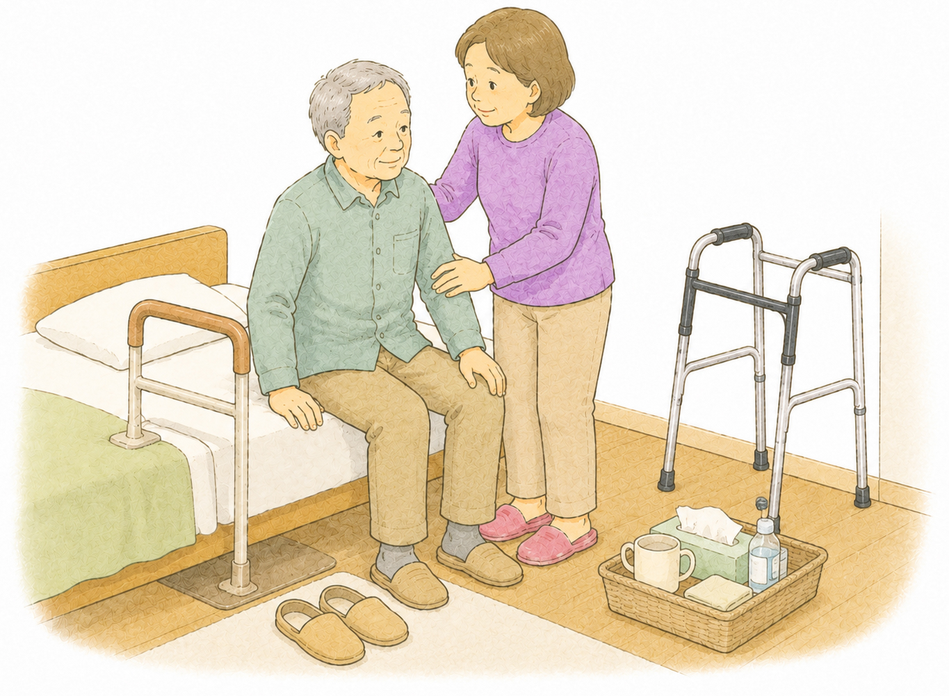 退院後にすぐ使うものシーンのイメージ