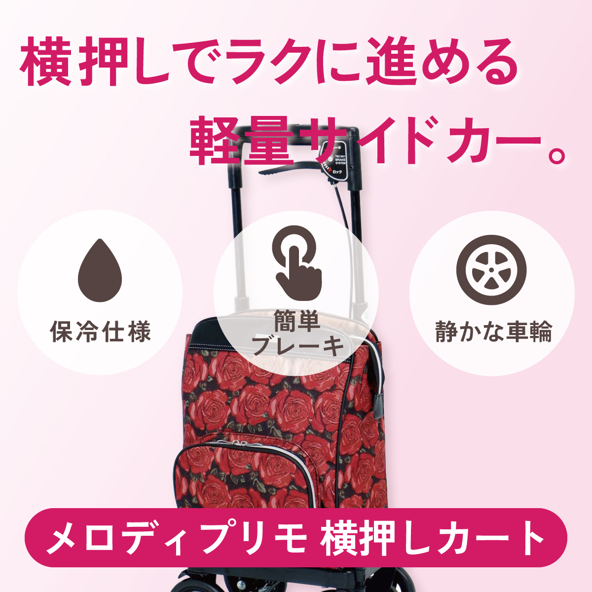 横押しでラクに進める軽量サイドカー。