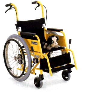 子供用車椅子(自走用) KACB32(28・30) 脚部抱き込み 介助ブレーキ付