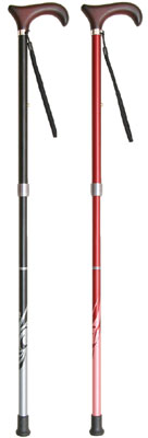 スライドレール伸縮二つ折たたみ杖KSI-SR3000長さ70〜92.5cm身長約140〜180cm