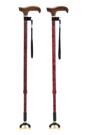 マキテック セーフティーステッキ（自在型） 3点杖 長さ70〜92.5cm 身長約140〜180cm
