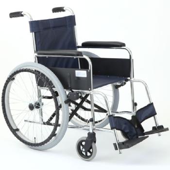 スチール製自走用車椅子 リーズ MW-22STN ノーパンクタイヤ