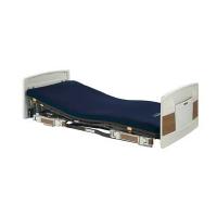 超低床介護用ベッド ラフィオ ベーシックベッドシリーズ 背上げ1モーター 樹脂ボード（木目調）