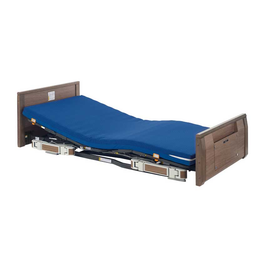 超低床介護用ベッド ラフィオ ベーシックベッドシリーズ 3モーター 木製フラットボード