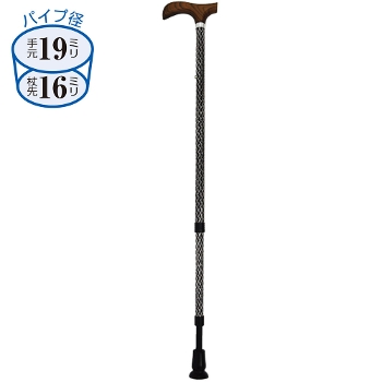 伸縮杖 ウェルファン 夢ライフステッキ ルミエ 長さ78～103cm 身長約152～190cm以上
