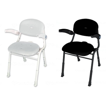 ユニプラス ミドルシャワーチェア BSU15 ひじ掛け背もたれ付き介護用風呂椅子