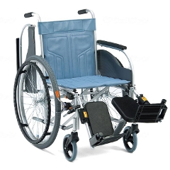 スチール製多機能車椅子 アームサポート跳ね上げ&エレベーティング CM-221 自走用車椅子