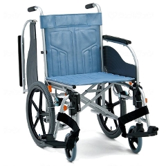 スチール製多機能車椅子 アームサポート跳ね上げ&スイングアウト CM-261 介助用車椅子
