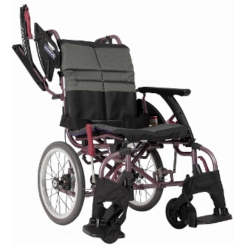 介助用車椅子 肘掛跳ね上げ WAVUTRoo+（ウェイビットループラス）WARP16-45-M(H/SH)