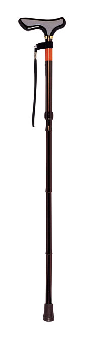 ピッチ付折りたたみ式杖 E-233 長さ82〜94cm　身長約160〜180cm