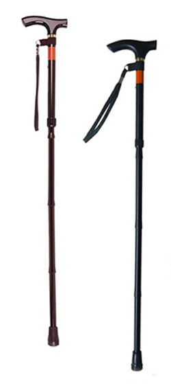 ピッチ付折りたたみ式杖 E-248 長さ81.5〜91.5cm身長約160〜180cm