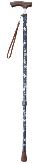 テイコブ伸縮杖 首細タイプ EN12 長さ65.5〜85.5cm身長約130〜160cm