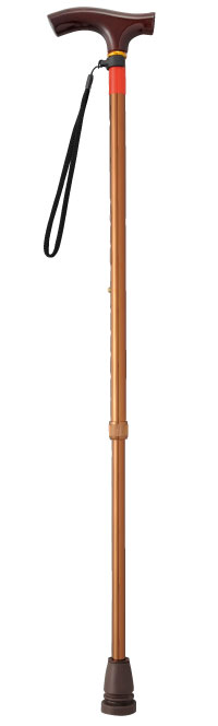 テイコブ伸縮フレキスブルステッキEF14 反射シール付き 長さ69.5〜92cm 身長約130〜180cm