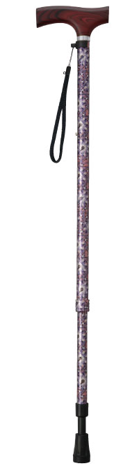 テイコブ伸縮クッションステッキ ES11長さ69.5〜95.5cm身長約140〜180cm