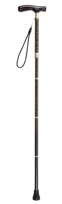 シナノ グランドカイノスBRN 伸縮折りたたみ杖 男性用細首タイプ 長さ79〜89cm身長約150〜170cm