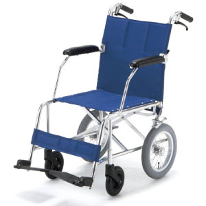 スーパースリム軽量コンパクト介助用車椅子 NAH-209｜アルミ製車椅子 