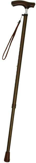テイコブ伸縮ステッキ 首細伸縮杖 EN13 長さ71〜91cm 身長約130〜170cm