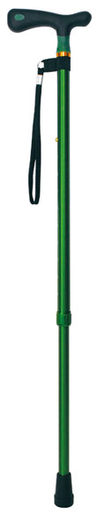 ソフトグリップ カラーステッキ10段階調整  伸縮杖 長さ73.5〜96cm 身長約143〜188cm