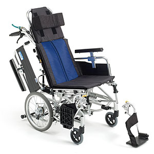 ティルト＆リクライニング車椅子 介助用 BAL-12 足踏み連動式駐車ブレーキ 施設・病院