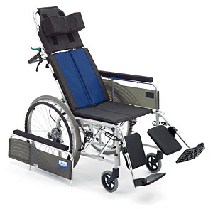 リクライニング車椅子 自走用 BAL-13 無段階リクライニング 施設・病院