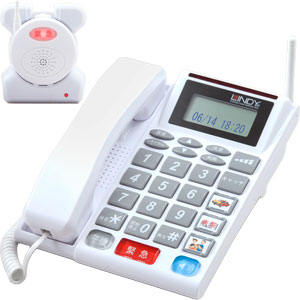 在宅高齢者向け見守りシステムQコール電話機 KQ42540 安心緊急通報システム