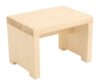 木製腰掛け・風呂椅子(角形)