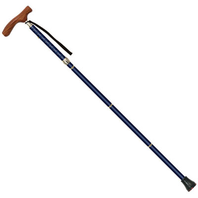 伸縮折りたたみ杖 シナノ カイノスCOOL　紳士用歩行杖　長さ80～90cm　対応身長155～175cm