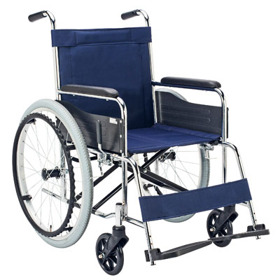エコノミーシリーズ スチール製自走用車椅子 背固定 EX-10