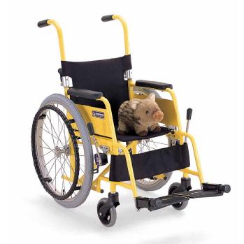 子供用車椅子(自走用) KAC-N32脚部標準 介助ブレーキなし｜子供用