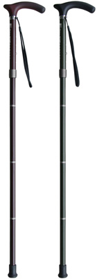 カーボン素材伸縮折畳み杖KSF-P5010C長さ74.5〜82cm身長約140〜160cm