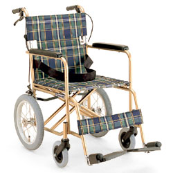 チタン製介助用車椅子(車いす) KT14-40NB(軽量タイプ)