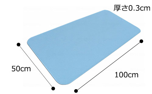 ダイヤタッチ すべり止め健康お風呂マット L100サイズ 50×100cm