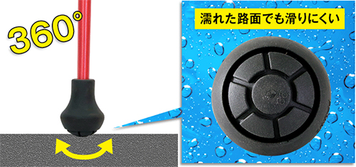 ウォーキング用ポール レビータ ジュニア 子供用　使用サイズ70～100cm 身長目安111cm～160cmの説明