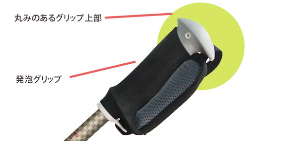手に負担の少ない安心二本杖
