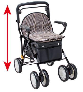 高さ調整機能　【数量限定 特別価格】スタンダードシルバーカー ノーブルプラス