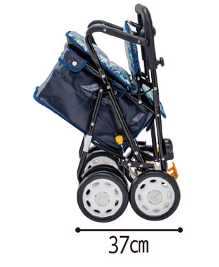 折りたたみ機能　【数量限定 特別価格】スタンダードシルバーカー ノーブルプラス