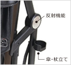 反射機能＆杖立て