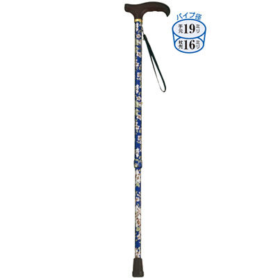 花柄伸縮ステッキ 軽量華やか 長さ62～85cm 身長約120～160cm