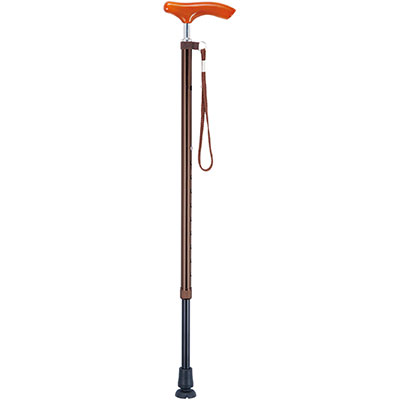 スリムネックツートンステッキ 伸縮杖 AS-250 長さ70～92.5cm 身長約136～181cmの説明