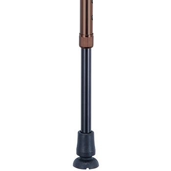 スリムネックツートンステッキ 伸縮杖 AS-250 長さ70～92.5cm 身長約136～181cmの説明