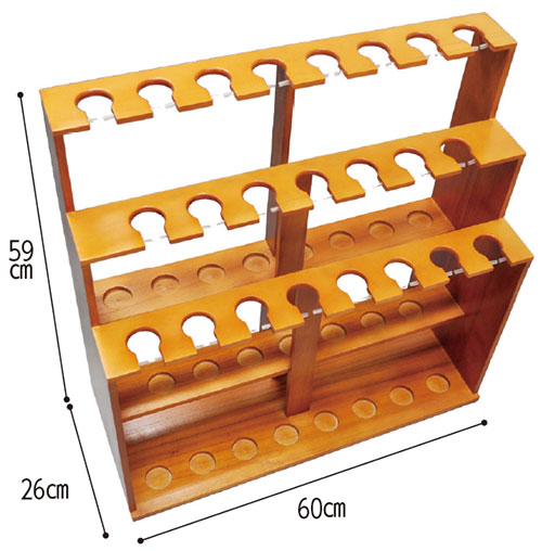 杖用木製什器（23本用） ディスプレイスタンド｜杖関連品（カバー・紐
